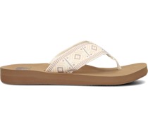 Reef Damen Zehentrenner Spring Woven - Weiß