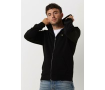 Lyle & Scott Herren Pullover Zip Through Hoodie - Schwarz