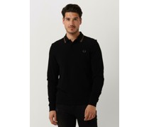 Fred Perry Herren Polos & T-Shirts Ls Twin Tipped Shirt - Schwarz