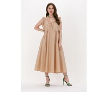 Access Damen Kleider Dress With Ruffles At The Top - Sand