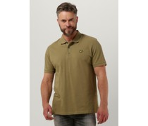 Lyle & Scott Herren Polos & T-Shirts Crest Tipped Polo Shirt - Olive
