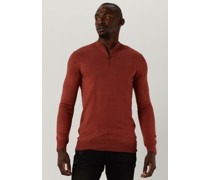 Purewhite Herren Pullover & Cardigans Seasonal Esential Half Zip - Rot
