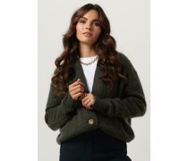 Second Female Damen Pullover Brooklyn Knit Cardigan - Dunkelgrün