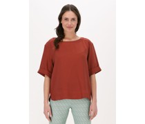 Esmé Studios Damen Blusen Hena Short Blouse - Brique