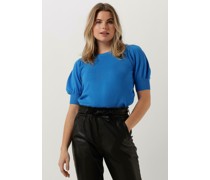 Minus Damen Tops & T-Shirts Liva Knit Tee - Blau