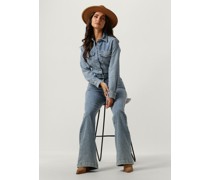 7 For All Mankind Damen Jumpsuits Luxe Jumpsuit Morning Sky - Hellblau