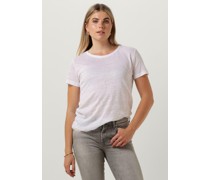 Second Female Damen Tops & T-Shirts Peony O Neck Tee - Weiß