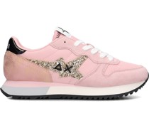 Sun68 Damen Sneaker Low Stargirl Glitter Logo - Rosa