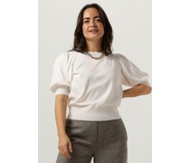 Minus Damen Tops & T-Shirts Liva Knit Tee - Nicht-gerade Weiss