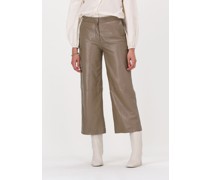 Just Female Damen Hosen Roxy Leather Trousers - Taupe