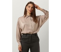 Access Damen Blusen Satin Shirt - Bronze