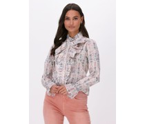 Dea Kudibal Damen Blusen Ingeborg Ns (co) - Shirt With Ruffles - Merhfarbig/Bunt