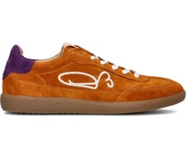 Fred De La Bretoniere Damen Sneaker Low Pearl Sign - Orange