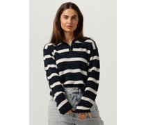 Tommy Hilfiger Damen Tops & T-Shirts Soft Wool Polo-nk Sweater - Dunkelblau