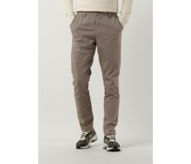 Purewhite Herren Hosen Pants With Single Welt Back Pockets And Elastic Waistband - Taupe
