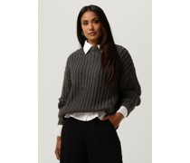 My Essential Wardrobe Damen Pullover Ava Knit Pullover - Dunkelgrau