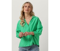 Pom Amsterdam Damen Blusen Violet Lush Green Blouse - Grün