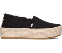 Toms Damen Espadrilles Valencia - Schwarz