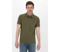 Cast Iron Herren Polos & T-Shirts Short Sleeve Polo Cotton Gd Pique - Olive