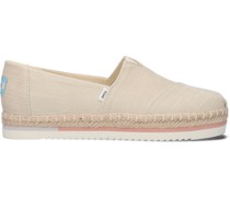 Toms Damen Espadrilles Alpargata Platform Rope - Beige