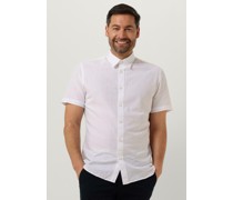Selected Homme Herren Hemden Slhslimnew-linen Shirts Ss Classic W - Weiß