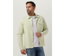 Purewhite Herren Hemden Twill Overshirt With Big Pocket At Chest - Grün