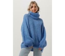 American Dreams Damen Pullover Pepper Roll Neck Alpaca Pullover - Blau