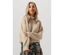 Second Female Damen Pullover Aya Knit T-neck - Beige