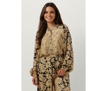 Mes Demoiselles Damen Blusen Rose Folia - Schwarz