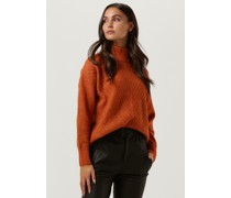 Selected Femme Damen Pullover & Cardigans Sif Sisse Ls Knit Highneck - Rost