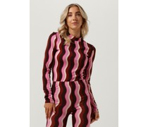 Catwalk Junkie Damen Tops & T-Shirts Ls Ride The Wave - Lila