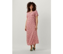Object Damen Kleider Objema Elise S/s Long Wrap Dress - Hell-Pink