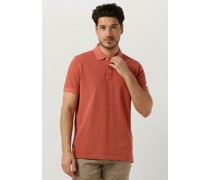 Pme Legend Herren Polos & T-Shirts Short Sleeve Polo Garment Dye - Rot