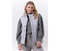 Esmé Studios Damen Jacken Aimie Quilt Vest - Hellgrau