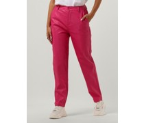 Alix The Label Damen Hosen Logo Fo Leather Pants - Rosa