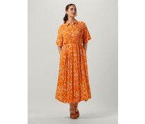 Y.a.s. Damen Kleider Yaslefira 2/4 Long Shirt Dress S. - Orange