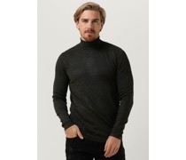 Purewhite Herren Pullover & Cardigans Essential Knit Turtleneck Ls - Dunkelgrau