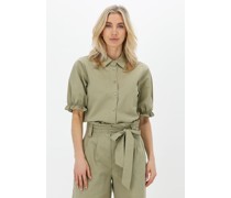 Modström Damen Blusen Panne Shirt - Olive