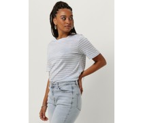 My Essential Wardrobe Damen Tops & T-Shirts Lisamw Striped Tee - Hellblau