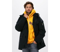 National Geographic Herren Jacken Hooded Iconic Jacket - Schwarz