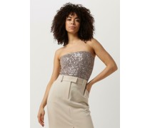 Second Female Damen Tops & T-Shirts Dazzling Tube Top - Gold