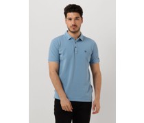 Cast Iron Herren Polos & T-Shirts Short Sleeve Polo Cotton Gd Pique - Hellblau