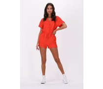 Another Label Damen Hosen Poppy Jumpsuit S/s - Orange