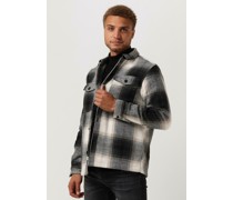 Anerkjendt Herren Hemden Aklion Thick Check Overshirt - Blau