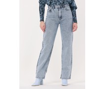 Gestuz Damen Jeans Tanergz Hw 90's Straight Slit Jeans - Blau