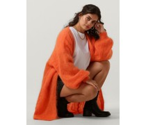 American Dreams Damen Pullover Lee Midi Cardigan - Orange