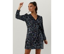 Y.a.s. Damen Kleider Yaskillo Sequin Ls Wrap Dress - Schwarz