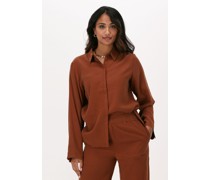 Another Label Damen Blusen Farger Shirt - Rost