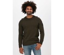 Lyle & Scott Herren Pullover & Cardigans Shoulder Detail Crew Neck Knit - Grün