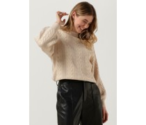 Object Damen Pullover & Cardigans Elena L/s Knit Pullover 123 - Sand